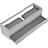 Mexen Rivel Badezimmerunterschrank 160 cm, 2 Schubladen, gerillt, grau matt - 91A20-16047-2-BFF62