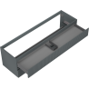 Mexen Rivel Badezimmerschrank 160 cm, 2 Schubladen, geriffelt, Graphit Matt - 91A20-16047-2-BFF66