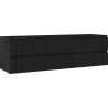 Mexen Rivel Badezimmer-Unterschrank 160 cm, 2 Schubladen, geriffelt, schwarz matt - 91A20-16047-2-BFF71