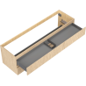 Mexen Rivel Badezimmerschrank unter dem Waschbecken 160 cm, 2 Schubladen, geriffelt, Eiche - 91A20-16047-2-BFF81