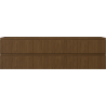 Mexen Rivel Badezimmerschrank 160 cm, 2 Schubladen, gerillt, Walnuss - 91A20-16047-2-BFF86