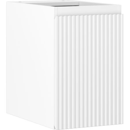 Mexen Rivel Badezimmerunterschrank 30 cm, 1 Tür, geriffelt, weiß matt - 91A21-03047-1-BF01