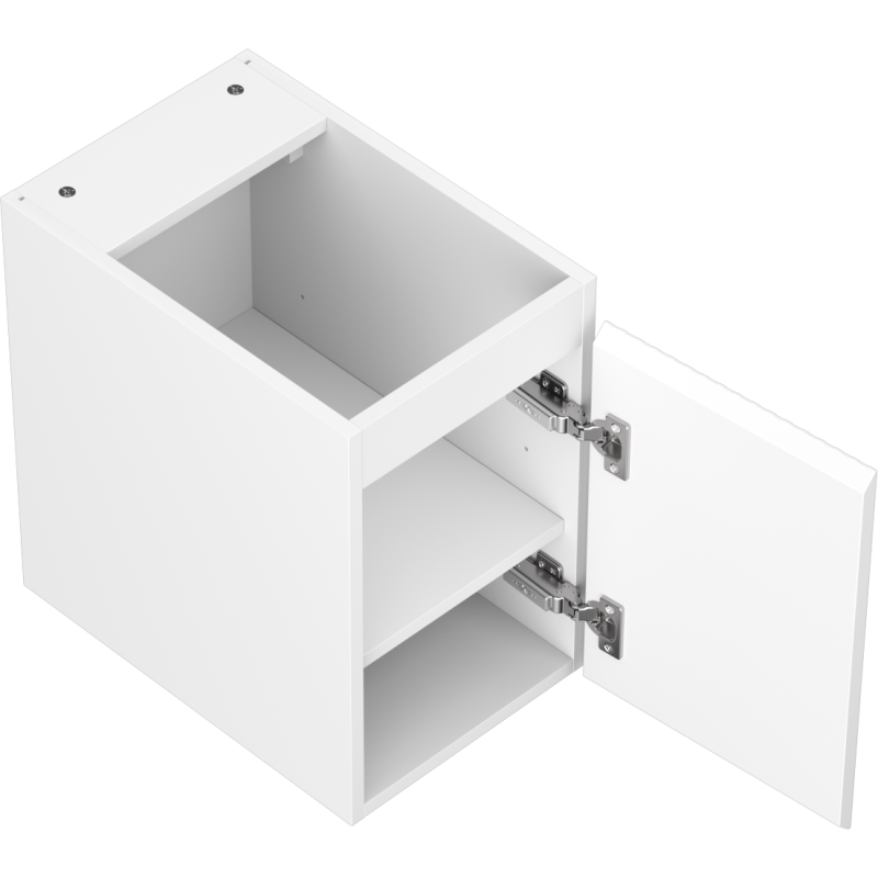 Mexen Rivel Badezimmerunterschrank 30 cm, 1 Tür, geriffelt, weiß matt - 91A21-03047-1-BF01