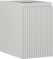 Mexen Rivel Badezimmerschrank unter Waschbecken 30 cm, 1 Tür, gerillt, grau matt - 91A21-03047-1-BF62