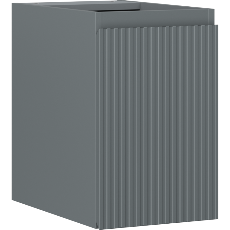 Mexen Rivel Badezimmerschrank 30 cm, 1 Tür, gerillt, Graphit matt - 91A21-03047-1-BF66
