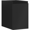 Mexen Rivel Badezimmerschrank unter Waschbecken 30 cm, 1 Tür, gerillt, schwarz matt - 91A21-03047-1-BF71