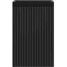 Mexen Rivel Badezimmerschrank unter Waschbecken 30 cm, 1 Tür, gerillt, schwarz matt - 91A21-03047-1-BF71