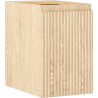 Mexen Rivel Badezimmerschrank für Waschbecken 30 cm, 1 Tür, geriffelt, Eiche - 91A21-03047-1-BF81