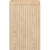 Mexen Rivel Badezimmerschrank für Waschbecken 30 cm, 1 Tür, geriffelt, Eiche - 91A21-03047-1-BF81