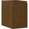 Mexen Rivel Badezimmerschrank unter Waschbecken 30 cm, 1 Tür, geriffelt, Nuss - 91A21-03047-1-BF86