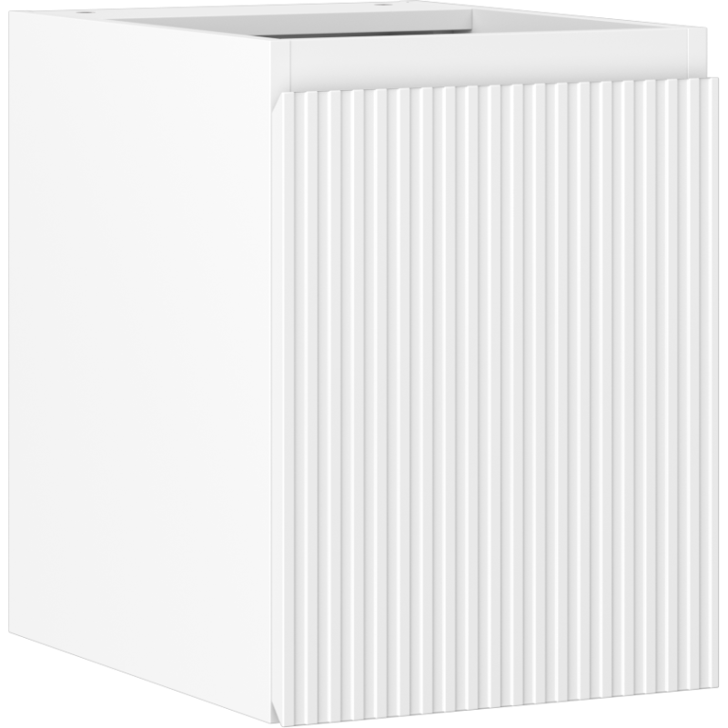 Mexen Rivel Badezimmer-Unterschrank 35 cm, 1 Tür, gerillt, weiß matt - 91A21-03547-1-BF01
