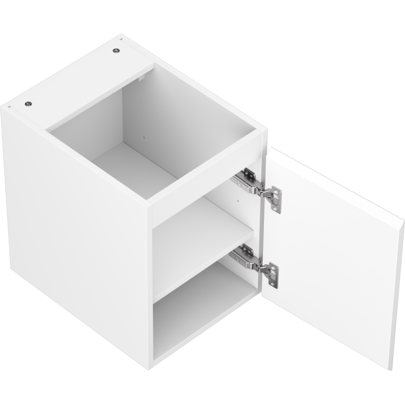 Mexen Rivel Badezimmer-Unterschrank 35 cm, 1 Tür, gerillt, weiß matt - 91A21-03547-1-BF01