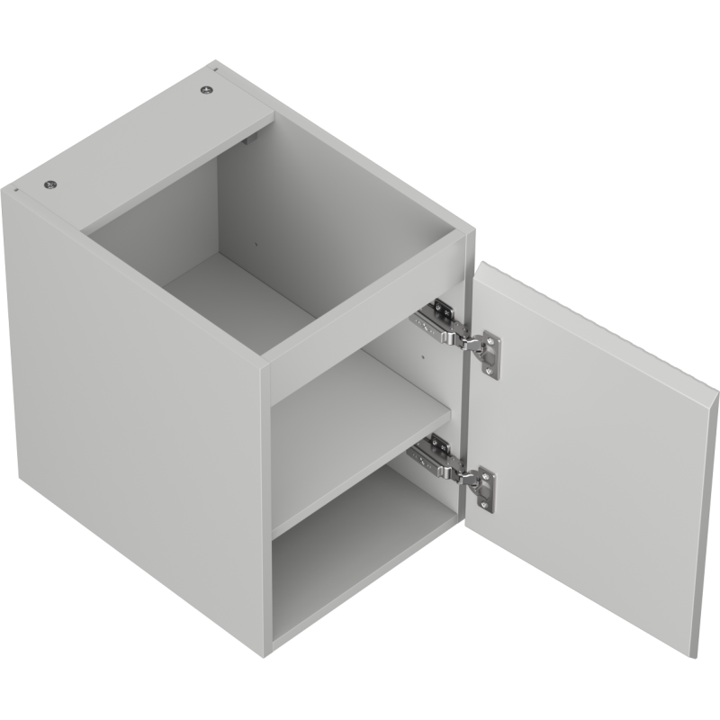 Mexen Rivel Badezimmer-Unterschrank 35 cm, 1 Tür, geriffelt, grau matt - 91A21-03547-1-BF62