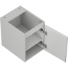 Mexen Rivel Badezimmer-Unterschrank 35 cm, 1 Tür, geriffelt, grau matt - 91A21-03547-1-BF62