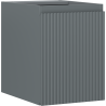 Mexen Rivel Badezimmerunterschrank 35 cm, 1 Tür, geriffelt, Graphit matt - 91A21-03547-1-BF66