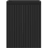Mexen Rivel Badezimmer-Waschbeckenschrank 35 cm, 1 Tür, gerillt, Schwarz Matt - 91A21-03547-1-BF71