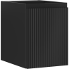 Mexen Rivel Badezimmer-Waschbeckenschrank 35 cm, 1 Tür, gerillt, Schwarz Matt - 91A21-03547-1-BF71