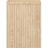 Mexen Rivel Badezimmerschrank für Waschtisch 35 cm, 1 Tür, geriffelt, Eiche - 91A21-03547-1-BF81