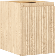 Mexen Rivel Badezimmerschrank für Waschtisch 35 cm, 1 Tür, geriffelt, Eiche - 91A21-03547-1-BF81