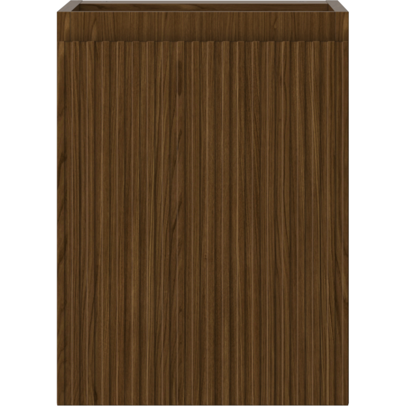 Mexen Rivel Badezimmer-Unterschrank 35 cm, 1 Tür, geriffelt, Nussbaum - 91A21-03547-1-BF86