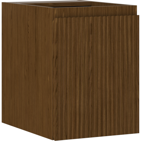 Mexen Rivel Badezimmer-Unterschrank 35 cm, 1 Tür, geriffelt, Nussbaum - 91A21-03547-1-BF86