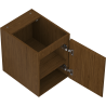 Mexen Rivel Badezimmer-Unterschrank 35 cm, 1 Tür, geriffelt, Nussbaum - 91A21-03547-1-BF86