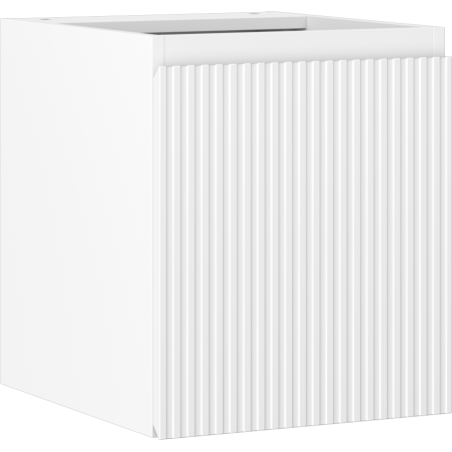 Mexen Rivel Badezimmerunterschrank 40 cm, 1 Tür, geriffelt, weiß matt - 91A21-04047-1-BF01