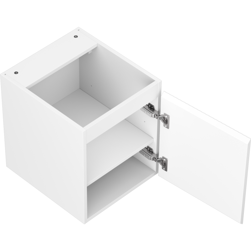 Mexen Rivel Badezimmerunterschrank 40 cm, 1 Tür, geriffelt, weiß matt - 91A21-04047-1-BF01