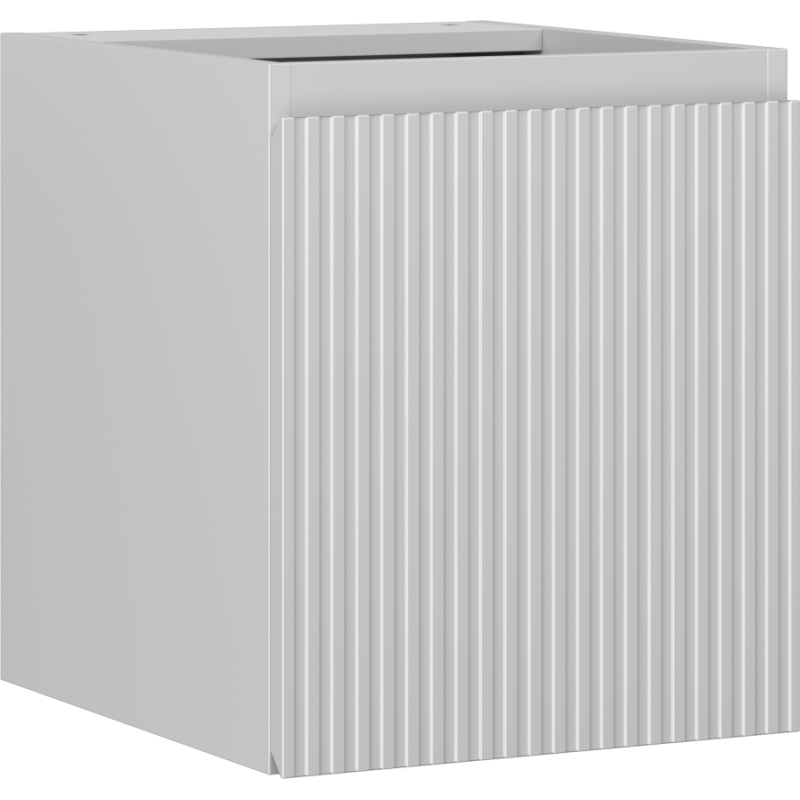 Mexen Rivel Badezimmerschrank 40 cm, 1 Tür, gerillt, grau matt - 91A21-04047-1-BF62