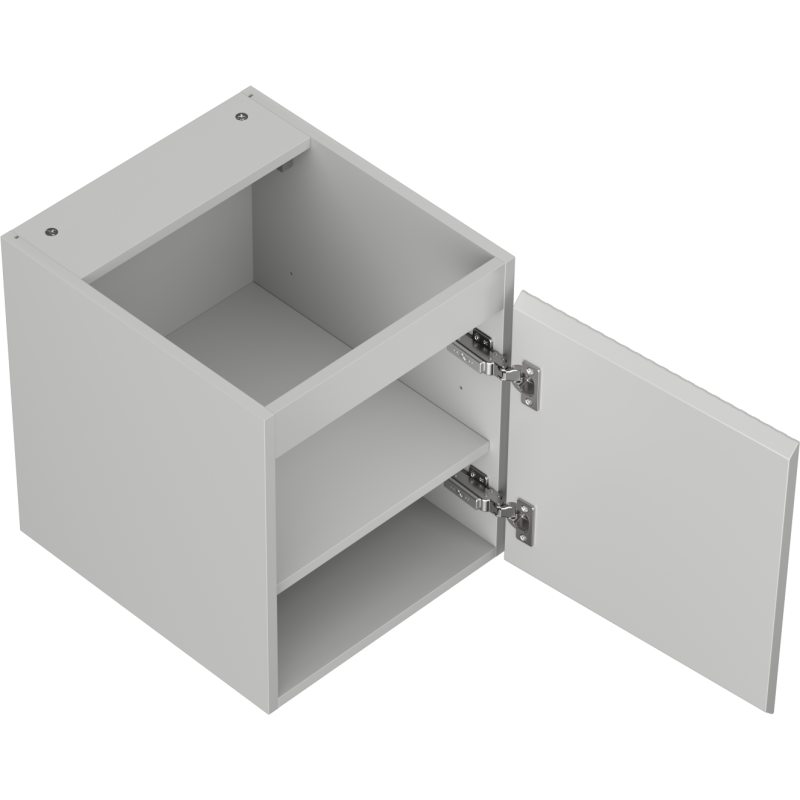 Mexen Rivel Badezimmerschrank 40 cm, 1 Tür, gerillt, grau matt - 91A21-04047-1-BF62