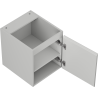 Mexen Rivel Badezimmerschrank 40 cm, 1 Tür, gerillt, grau matt - 91A21-04047-1-BF62