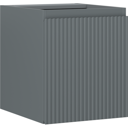 Mexen Rivel Badezimmerschrank für Waschbecken 40 cm, 1 Tür, gerippt, Graphit matt - 91A21-04047-1-BF66