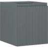 Mexen Rivel Badezimmerschrank für Waschbecken 40 cm, 1 Tür, gerippt, Graphit matt - 91A21-04047-1-BF66