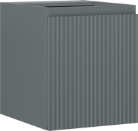 Mexen Rivel Badezimmerschrank für Waschbecken 40 cm, 1 Tür, gerippt, Graphit matt - 91A21-04047-1-BF66