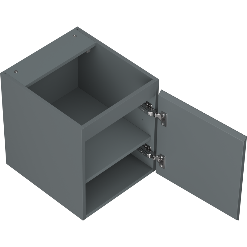 Mexen Rivel Badezimmerschrank für Waschbecken 40 cm, 1 Tür, gerippt, Graphit matt - 91A21-04047-1-BF66