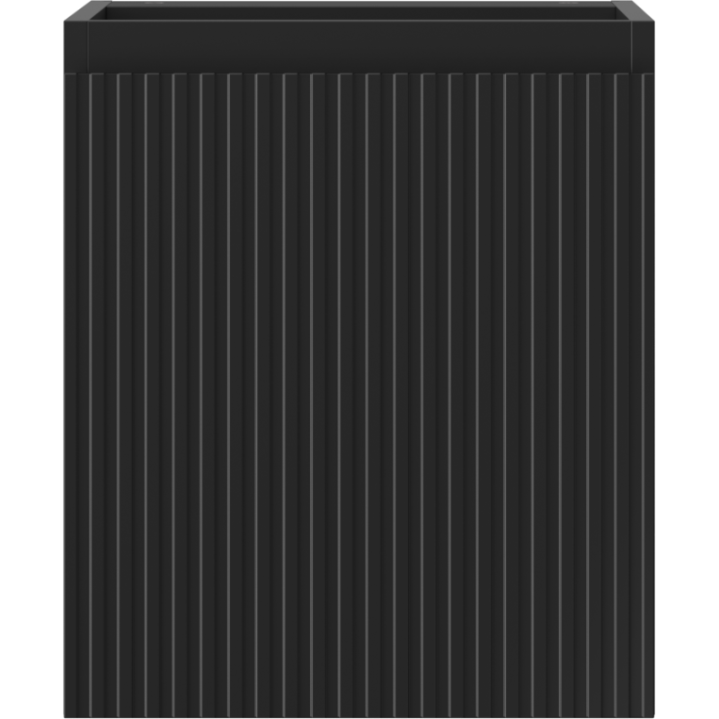 Mexen Rivel Badezimmerschrank 40 cm, 1 Tür, gerillt, schwarz matt - 91A21-04047-1-BF71