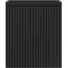 Mexen Rivel Badezimmerschrank 40 cm, 1 Tür, gerillt, schwarz matt - 91A21-04047-1-BF71
