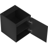 Mexen Rivel Badezimmerschrank 40 cm, 1 Tür, gerillt, schwarz matt - 91A21-04047-1-BF71