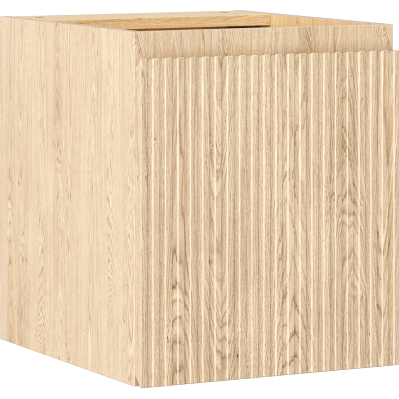 Mexen Rivel Badezimmerunterschrank 40 cm, 1 Tür, gerillt, Eiche - 91A21-04047-1-BF81