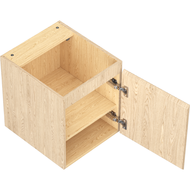 Mexen Rivel Badezimmerunterschrank 40 cm, 1 Tür, gerillt, Eiche - 91A21-04047-1-BF81