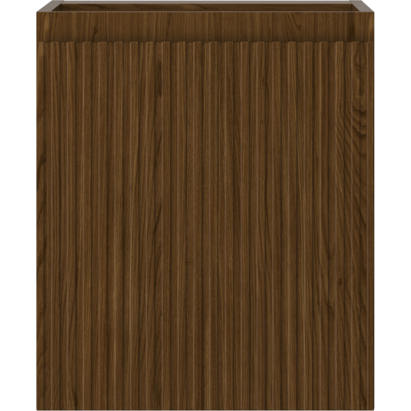 Mexen Rivel Badezimmerunterschrank 40 cm, 1 Tür, geriffelt, Nussbaum - 91A21-04047-1-BF86