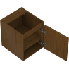 Mexen Rivel Badezimmerunterschrank 40 cm, 1 Tür, geriffelt, Nussbaum - 91A21-04047-1-BF86