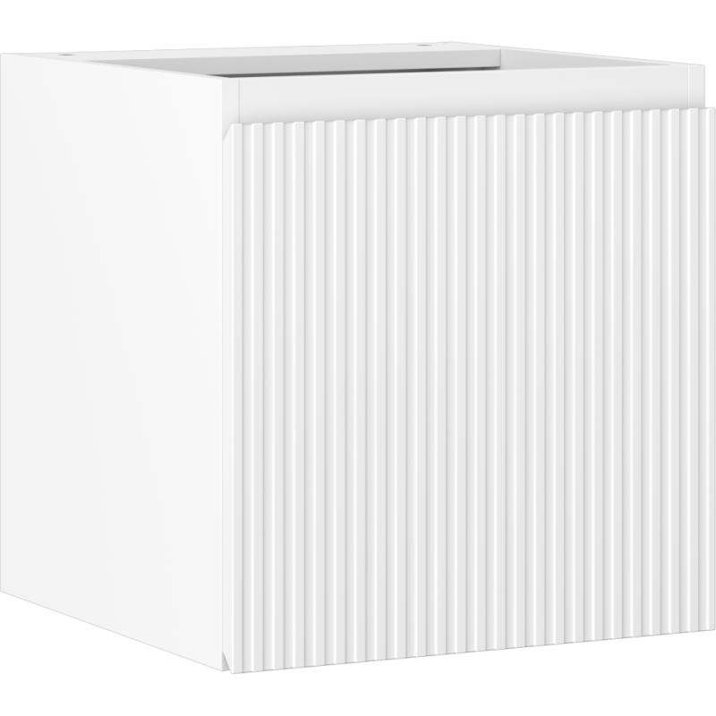 Mexen Rivel Badezimmer-Unterschrank 45 cm, 1 Tür, geriffelt, weiß matt - 91A21-04547-1-BF01