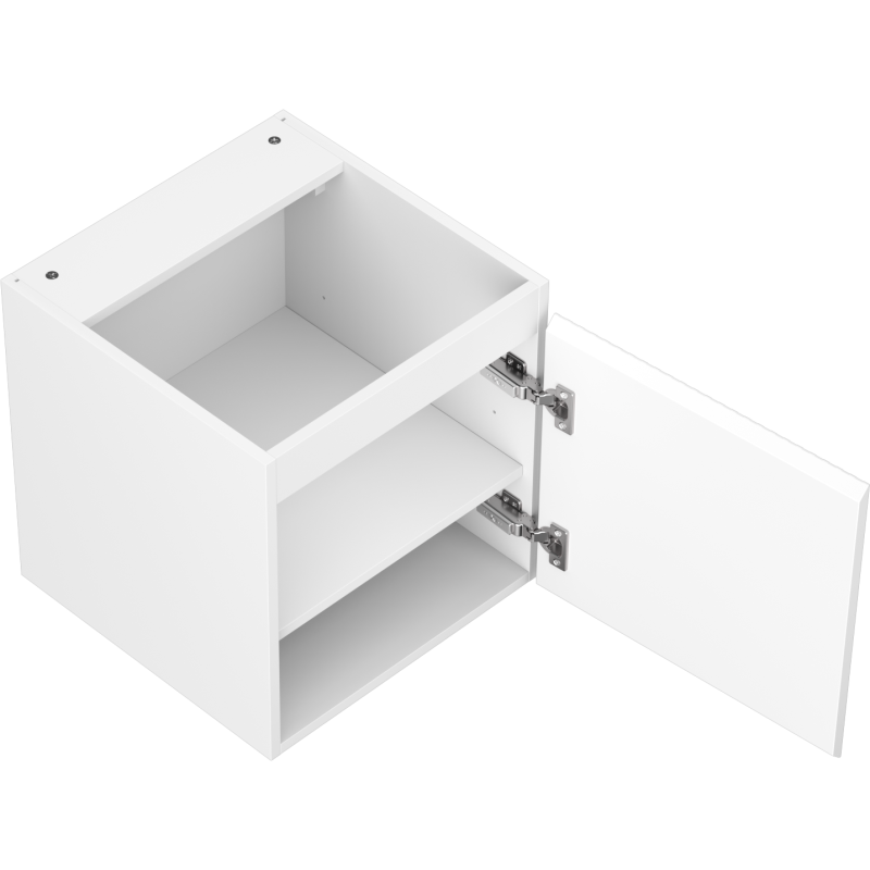 Mexen Rivel Badezimmer-Unterschrank 45 cm, 1 Tür, geriffelt, weiß matt - 91A21-04547-1-BF01