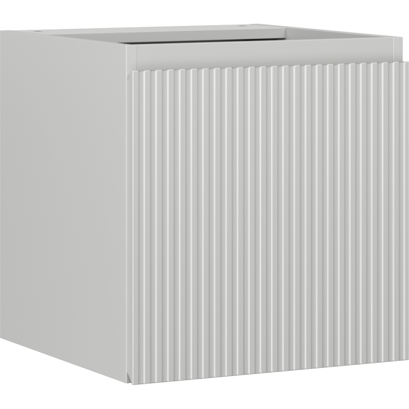 Mexen Rivel Badezimmerschrank für Waschbecken 45 cm, 1 Tür, geriffelt, grau matt - 91A21-04547-1-BF62