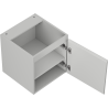 Mexen Rivel Badezimmerschrank für Waschbecken 45 cm, 1 Tür, geriffelt, grau matt - 91A21-04547-1-BF62