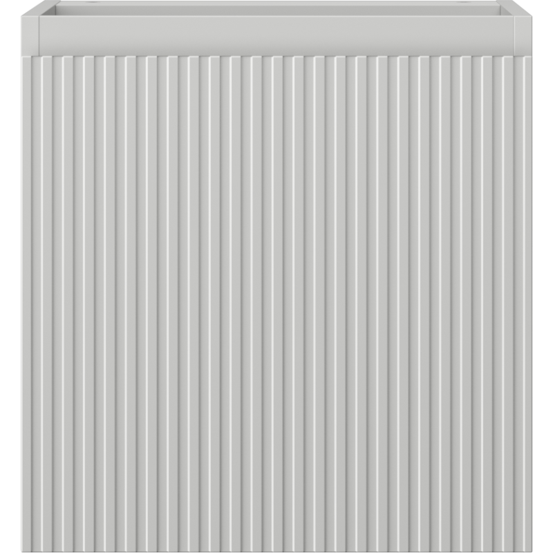 Mexen Rivel Badezimmerschrank für Waschbecken 45 cm, 1 Tür, geriffelt, grau matt - 91A21-04547-1-BF62