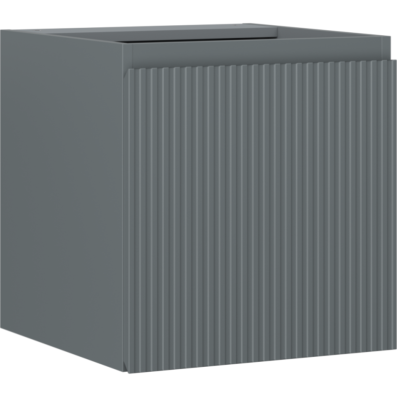 Mexen Rivel Badezimmerschrank für Waschbecken 45 cm, 1 Tür, geriffelt, Graphit matt - 91A21-04547-1-BF66