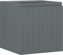 Mexen Rivel Badezimmerschrank für Waschbecken 45 cm, 1 Tür, geriffelt, Graphit matt - 91A21-04547-1-BF66