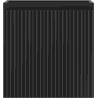 Mexen Rivel Badezimmerschrank für Waschbecken 45 cm, 1 Tür, geriffelt, Schwarz Matt - 91A21-04547-1-BF71